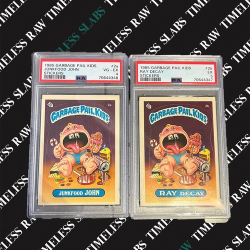 Junkfood John & Ray Decay Vintage GPK PSA 4,and 5 - Picture 1 of 2