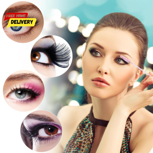 100 Pcs Disposable Mascara Wands, Crystal Eyebrow Spoolies Brush for Eyelash - Picture 7 of 12
