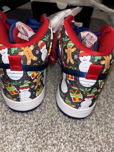 Size 12 Nike Concepts x SB Dunk Pro 2017 High Ugly Christmas Sweater New In Box - Picture 5 of 14