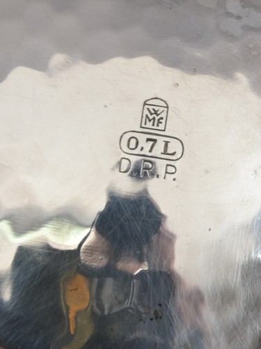 WMF D.R.P gehämmert Teekanne Kugelkanne 0,7 l Filz Thermoskanne Bauscher Weiden - Bild 3 von 14