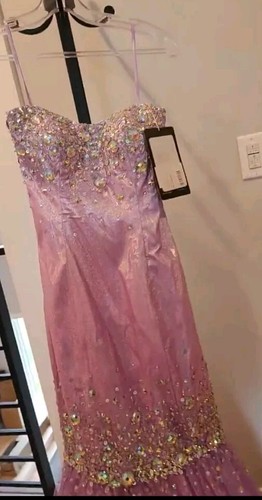 Flirt By Maggie Soterro Dress "Iridescent Lilac" Sz 2 Dress Princess Prom NWT - Picture 16 of 16