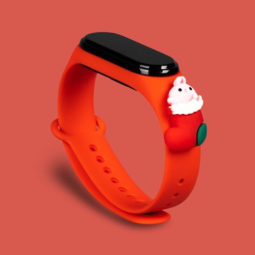 Für Xiaomi Mi Band 5 6 7 Armband 3D Weihnachtsarmband Silikon Sport Armband | - Picture 25 of 29