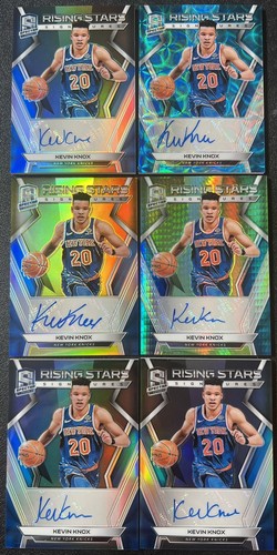 Kevin Knox 2018-19 Panini Spectra Rising Stars Gold Green Rookie Auto Lot of 6! - Picture 1 of 2