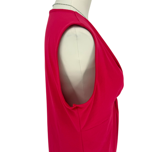 Eddie Bauer Sz L Red Twist Front Sleeveless Pullover Stretch V Neck Tank Top EUC - Bild 10 von 16