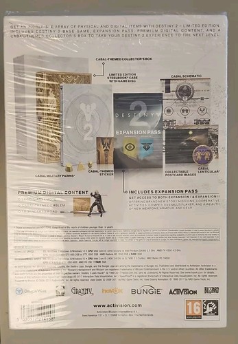 Destiny 2 Limited Edition PC DVD - English - Factory Sealed - Very rare - Picture 2 of 2