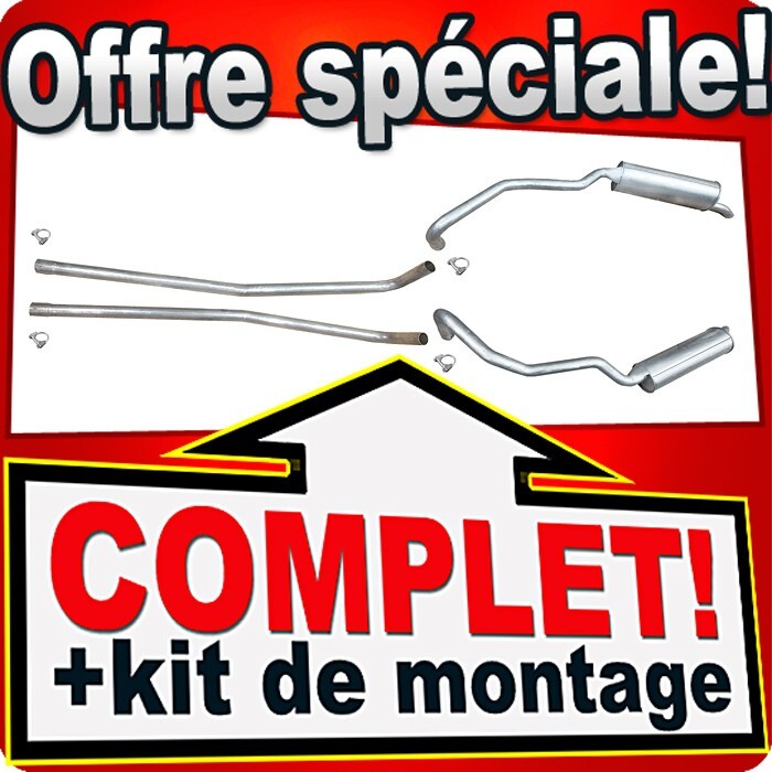 Silencieux arriere Ford Thunderbird 6.4 finition acier renforce pour restauration de prestige