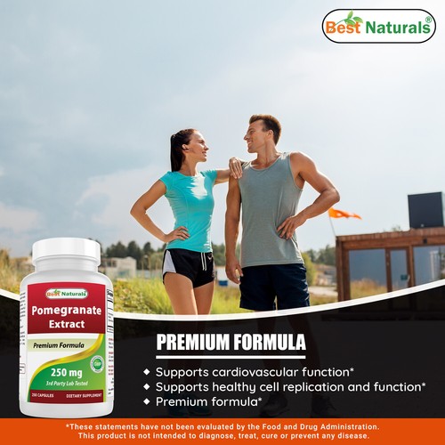 Best Naturals Pomegranate 250 mg 250 Capsules - Picture 4 of 7