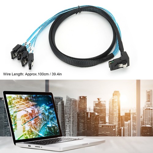 Mini Sas 36Pin Kabel Hardware 90 Grad auf 4Sata Interne Festplatte H020 Set - Bild 9 von 12