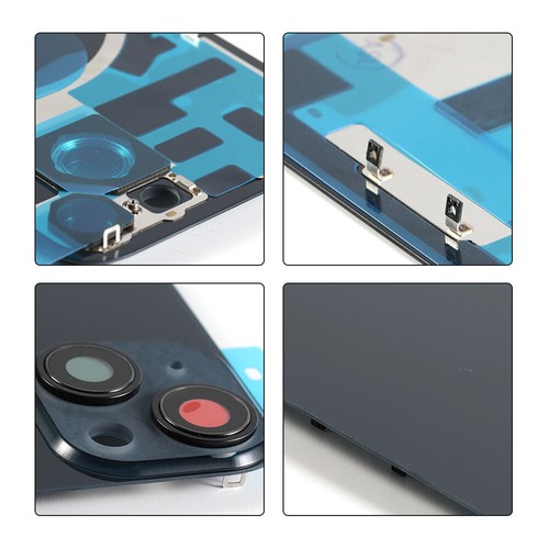 For iPhone 14 14 Plus Back Cover Glass Big Cam Hole with Small Parts Replacement - Picture 13 of 24