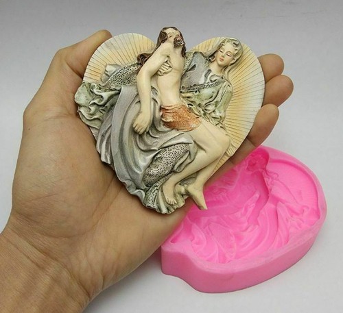 Christian Religious Symbol Mold Jesus Christ Molds for Resin Gypsum Crafting Art - Picture 7 of 12