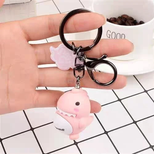 Buck toothed Dinosaur Supreme lovely Q style bag charm keyring key chain