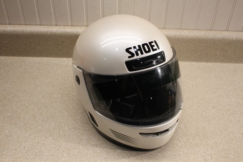 Shoei Duotech Elite Series XL White Full Face Motorcycle Helmet Visor 1998 Z1 - 第 1/11 張圖片