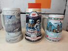 Vintage Miller Beer Steins Collection of 3