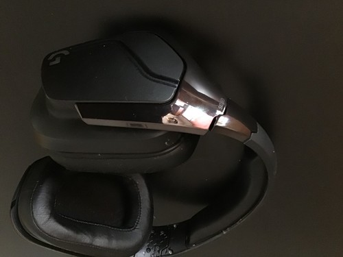 Logitech G935 On-Ear Wireless Headset - Black/Blue Headset only - Picture 1 of 1