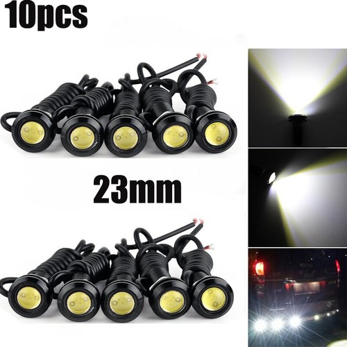 10X 9W White LED Eagle Eye Car Motor Daytime Running DRL Tail Backup Lights Bulb - Picture 1 of 8