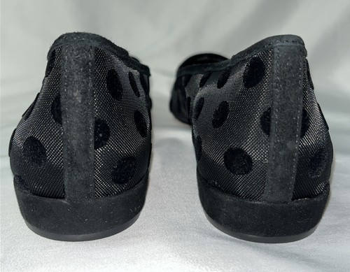 J. Scarpe basse donna Crew HO20 nere a pois maglia pelle scamosciata finiture US 9,5 EU 40 - Foto 9 di 17