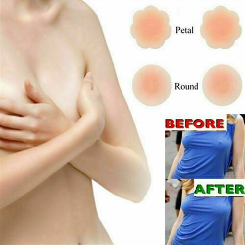 10pcs Nippleless Cover Pasties Women Reusable Adhesive Silicone Invisible Bra - Picture 9 of 20