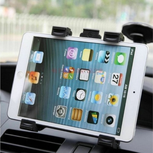 "Supporto montaggio aspirazione parabrezza universale in auto per tablet iPad da 7"" a 11" - Foto 2 di 6