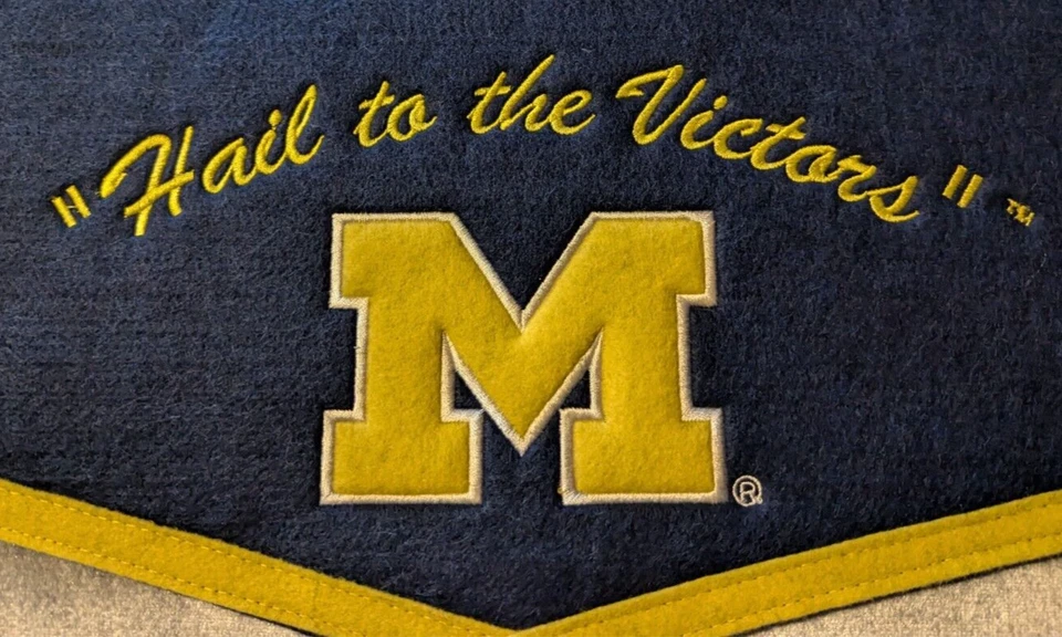 Michigan University Wolverines Football Dynasty 24x36 Wool Banner Winning Streak - Image 2 of 4