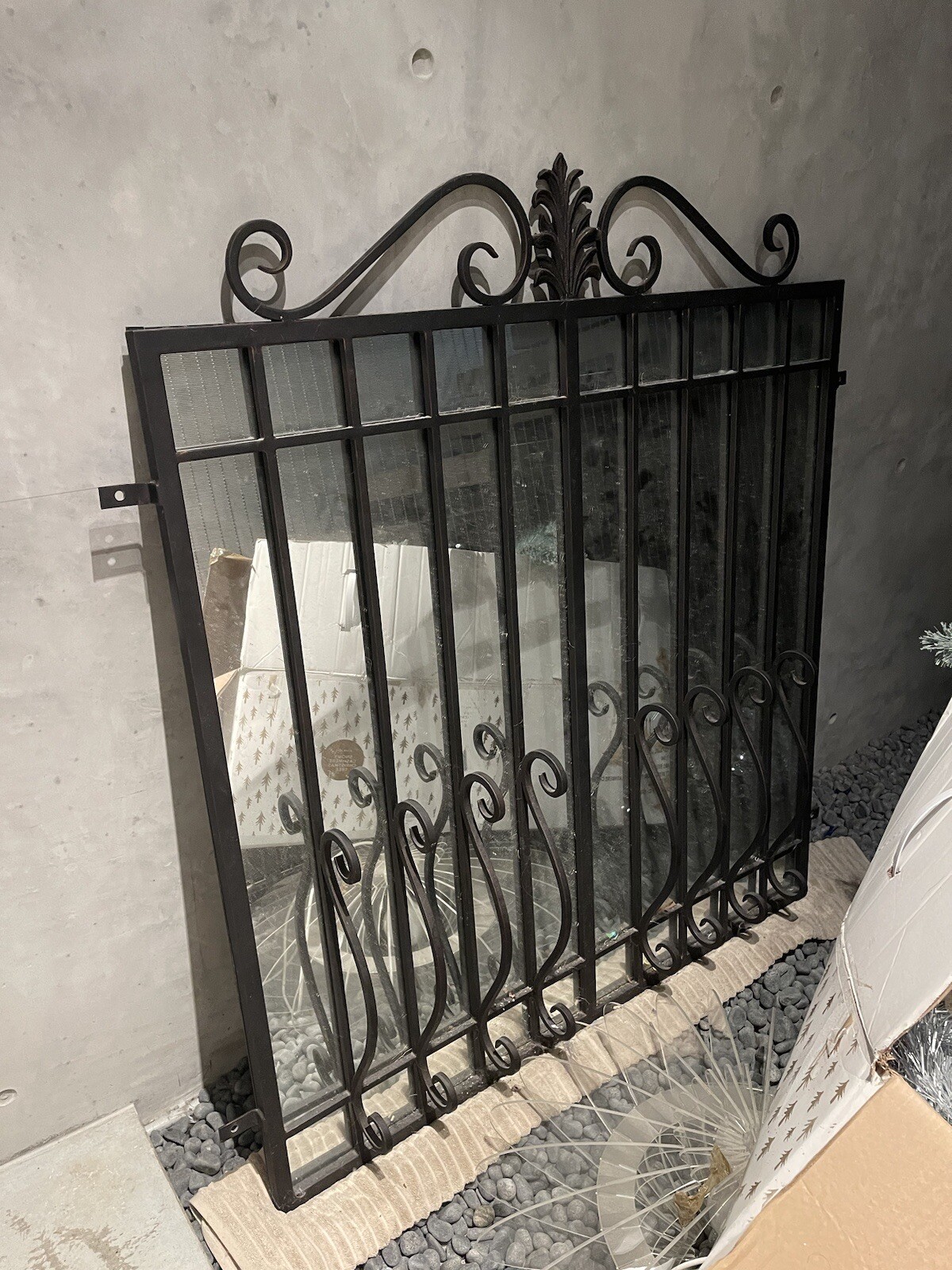 Mirror Gallery Mosman black wrought iron wall MirrorPaid 2500Very Good Cond eBay