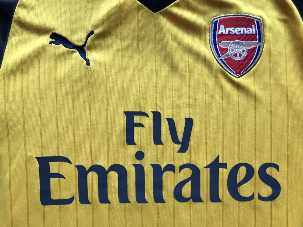 ARSENAL LONDON 2016 2017 AWAY FOOTBALL SHIRT SOCCER JERSEY