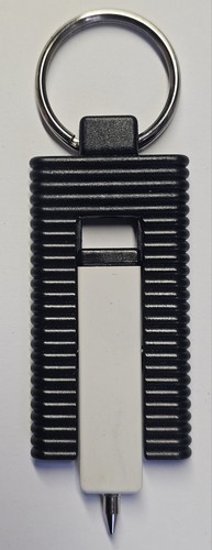 Vintage CBS Keychain Key Fob Key Ring w/Pen TV Television Network Italy 3" - Picture 3 of 13