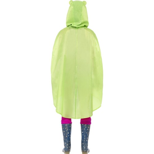 Froschkostüm Märchen Poncho Froschkönig Cape Frosch Regencape Regenponcho - Bild 3 von 4