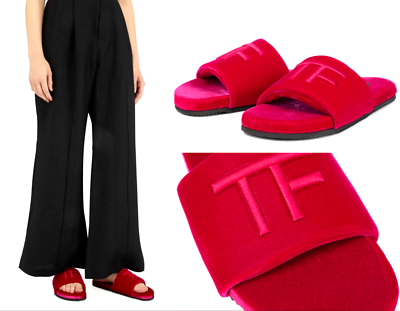 【Tom Ford】 Harrisonベルベットスライド Tom Ford Harrison Velvet Slides Slipper Sandals Shoes 41 | eBay