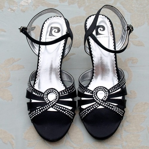 Sandalias de mujer Pierre Cardin negras con tiras 39-6 - Imagen 2 de 8