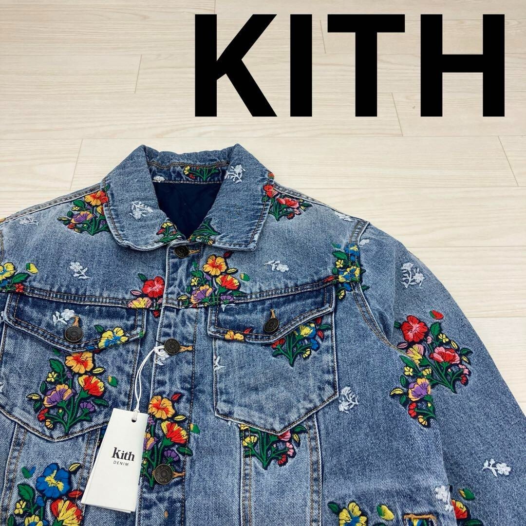 ジャケット・アウター KITH ELLIS DENIM JACKET Kith Ellis Denim Jacket Botanical Spring Flowers Reversible