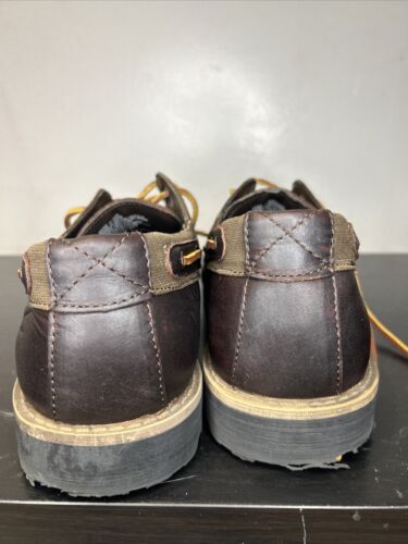 Eddie Bauer Bootsschuhe Herren 11 M Braun Leder Schnürschuhe Low Top Mokassin - Bild 5 von 9