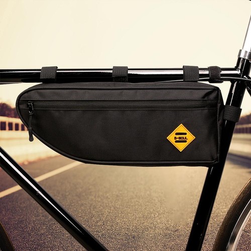 Triangle Bag Bike Frame Front Tube Bags Waterproof Cycling Pannier Packing Pouch - Picture 7 of 14