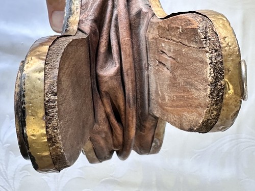 Raro Camino in Legno Osso Cammello Soffietto Vento RABOZ Vintage Artigianale Marocco - Foto 9 di 15
