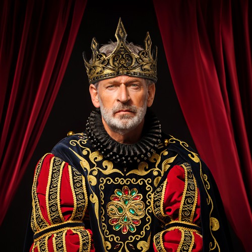 1PC King Crown Halloween Prom King Crown Men Cosplay Men Prince Crown Headband - Picture 5 of 11