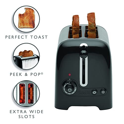 Dualit 2 Slice Lite Toaster | 1.1kW Toasts 60 Slices an Hour | Polished with - Picture 2 of 5