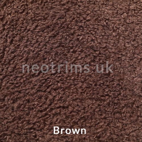 Fur Fabric Faux Sheeps Wool Curly Loop Boucle Plush Furry Vegan Craft Material - Picture 25 of 31