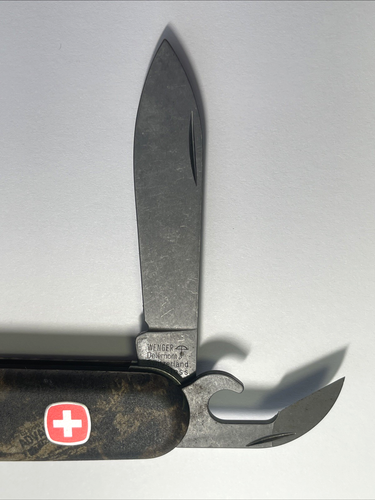 Wenger Highlander Timber Camo Swiss Army Pocket Knife Excellent - Picture 4 of 12