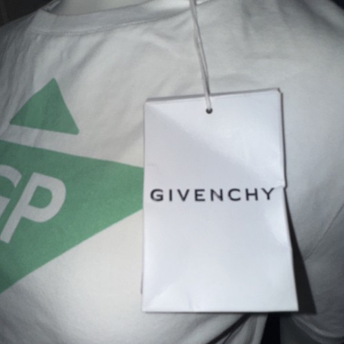 Givenchy Global Peace kurz geschnittenes weißes Damenshirt Größe Medium neu mit Etikett Einzelhandel 425 $ - Bild 4 von 11