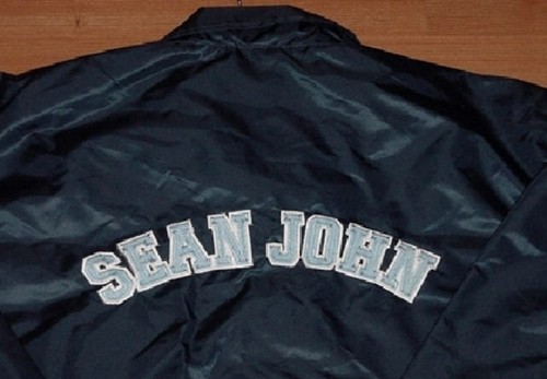 Chaqueta de Diseñador Sean John Completa con Botones de Nylon 4XL Elegante Azul Marino Para Hombres - Imagen 2 de 5
