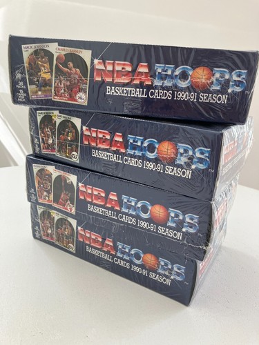 1990-91 NBA Hoops Series 1 Sealed Box 36 Packs Brand New Unopened Trading Cards - Picture 3 of 6
