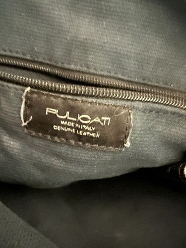 Pulicati Purse Bag Leather Calf Hair Silver Tone Studs Made in Italy READ - Picture 7 of 7