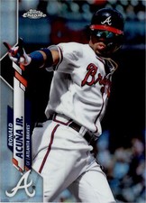 2020 TOPPS CHROME REFRACTOR RONALD ACUNA JR ATLANTA BRAVES #112