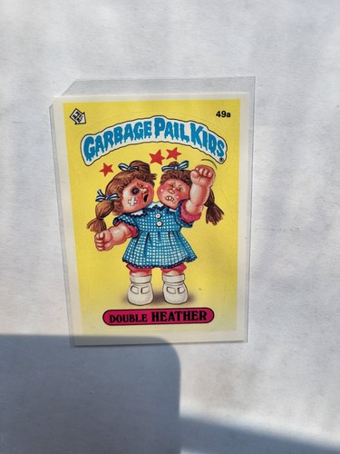 1985 Garbage Pail Kids #49a Double Heather - Picture 3 of 6