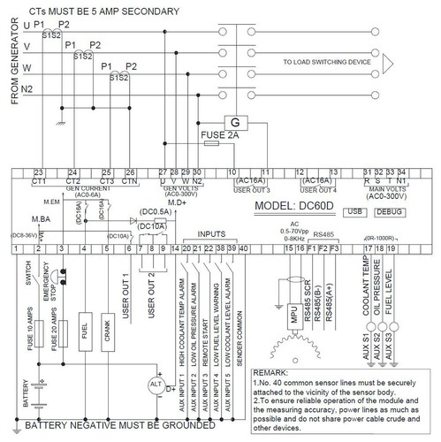 DC62D Stromaggregat Regler für Diesel/Gas Aggregat Parameter Überwachung - Bild 10 von 12