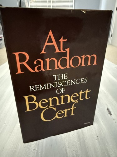 At Random : The Reminiscences of Bennett Cerf 1977 Hardcover First Edition 1st - Picture 2 of 6