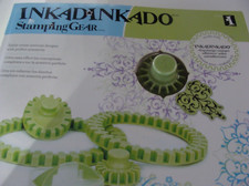 NEW SEALED INKADINKADO Green Stamping Gear Deluxe Set. 24 Pieces