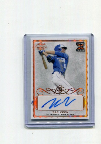 2020 Leaf Trinity Autographs Bronze Zac Veen Rookie Auto - Picture 1 of 1