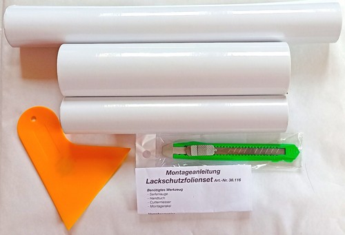 Auto PKW Lackschutzfolie Steinschlagschutzfolie transparent Klebe Folien Set 5er - Bild 4 von 7