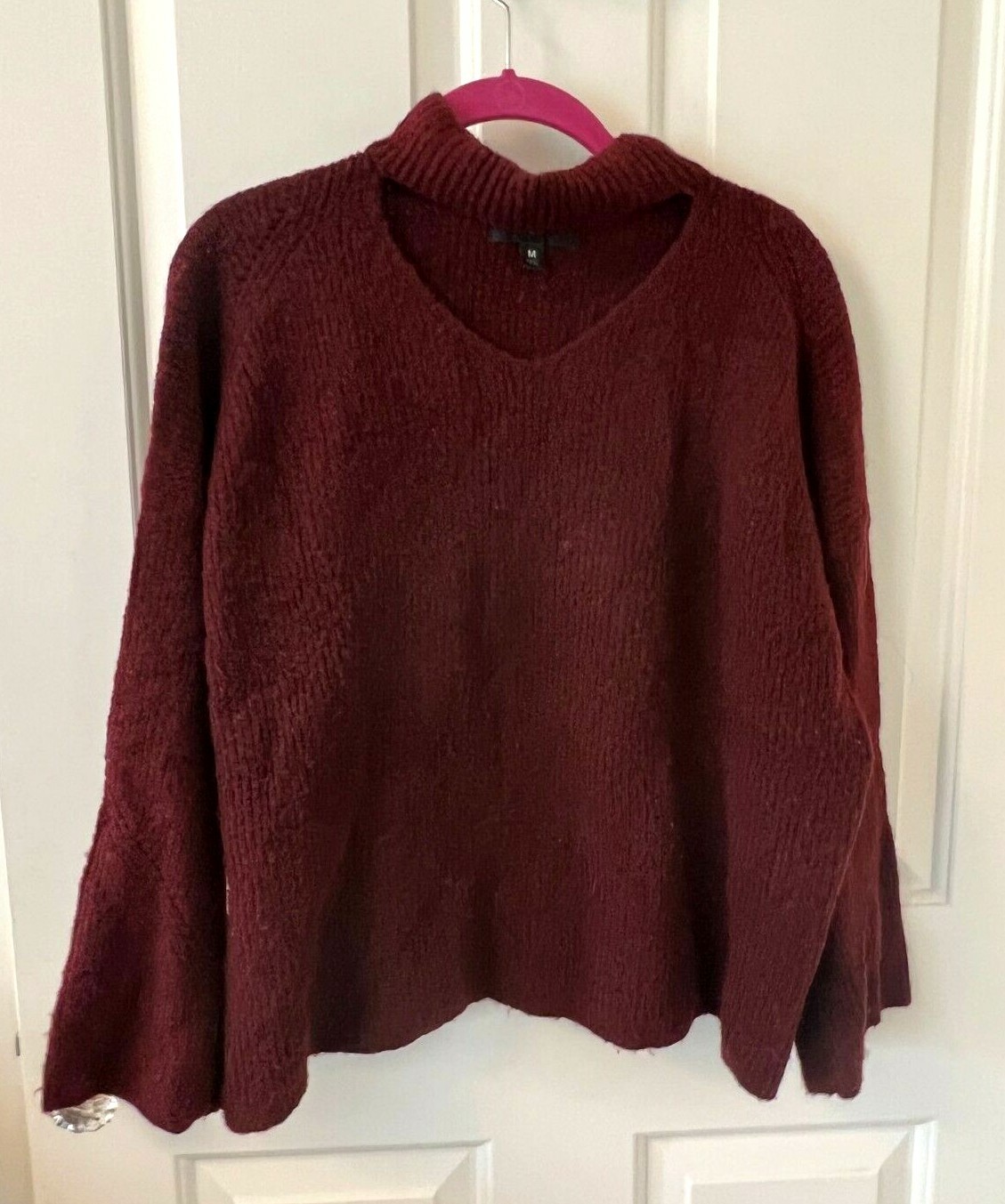 Taylor Swift Inspired Red Key Hole Sweater  Size M - image 2