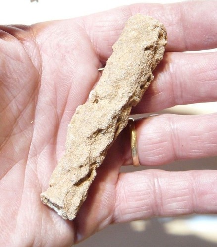 HOLLOW FULGURITE Morocco 3 " - $16 each - FOSSILIZED LIGHTNING - Blow through - Picture 5 of 5